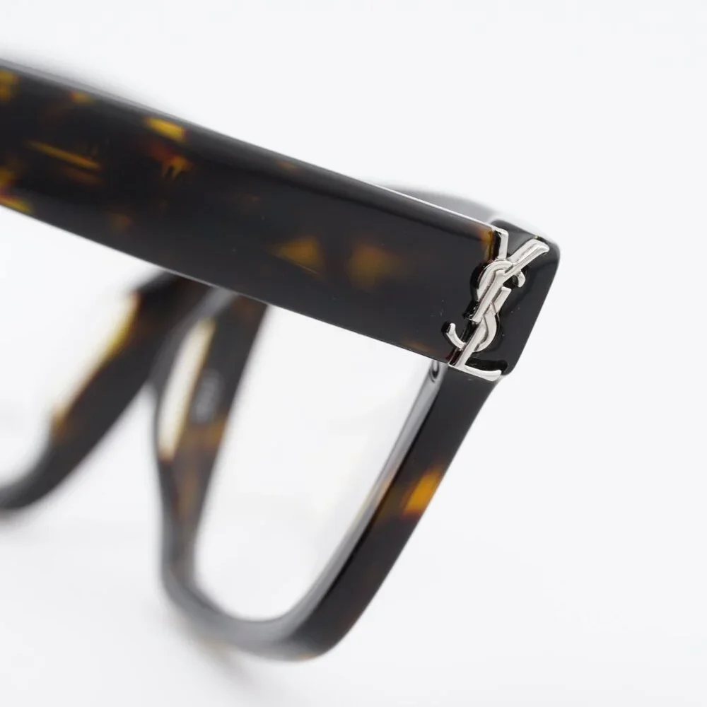 Saint Laurent SL M10_B 002 Square Eyeglasses Dark Havana 52mm Frame